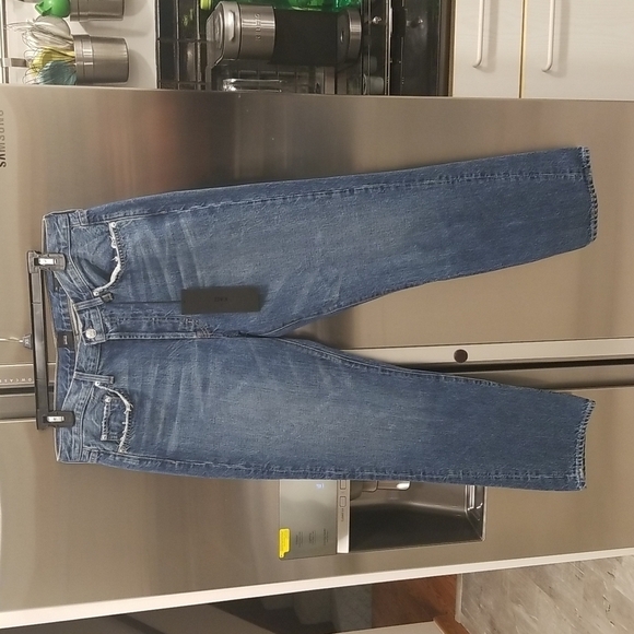 💕EDWIN💕 Cai High Waist Straight Leg Jeans Lumineer 100% Cotton Rigid 32 NWT - Picture 10 of 16